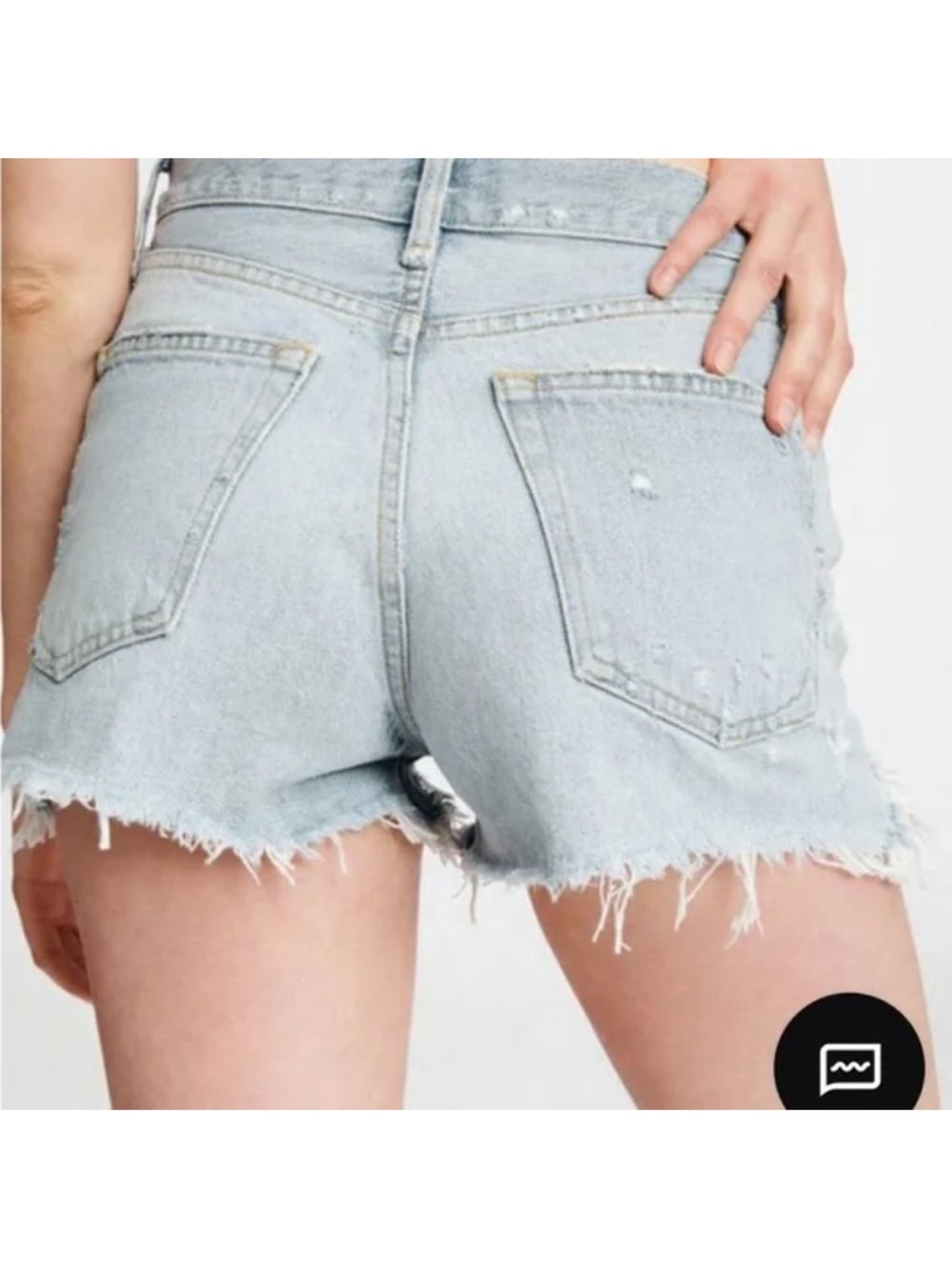 Rag & bone Light Wash Low Rise Denim Cutoff Shorts